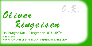 oliver ringeisen business card